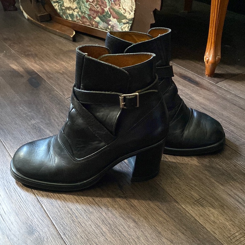 Vintage Black Ankle Boots